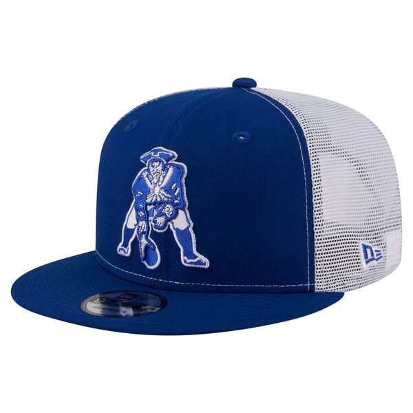 ニューエラ メンズ アクセサリー 帽子 Mens New Era Royal New England Patriots Core Team 9FIFTY Trucker Snapback Hat Ro