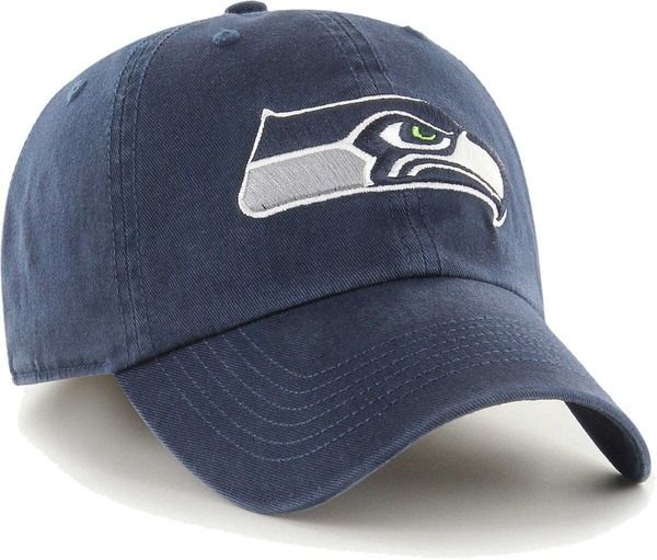 フォーティーセブン メンズ アクセサリー 帽子 ロゴ Mens 47 Navy Seattle Seahawks Franchise Logo Fitted Hat Navy ネイビー