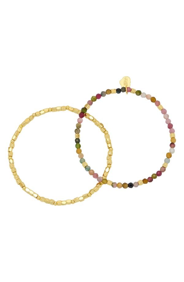 エステラバートレット レディース アクセサリー ブレスレット・バングル・アンクレット Estella Bartlett Coco Bead and Tourmaline Double Bracelet