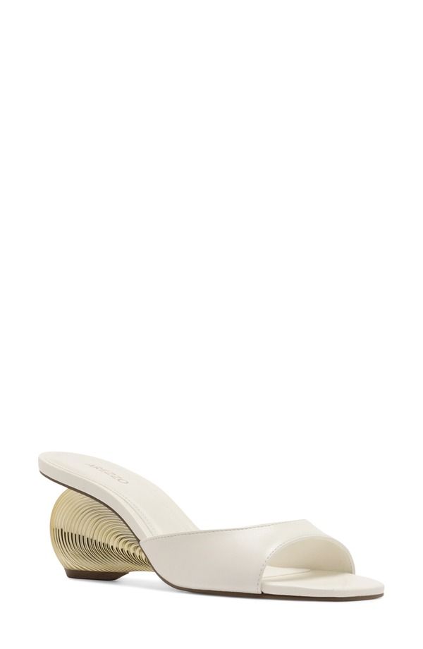 アレッツォ レディース シューズ ヒール サンダル Arezzo Leona Wedge Slide Sandal Women CREMA WHITE ホワイト