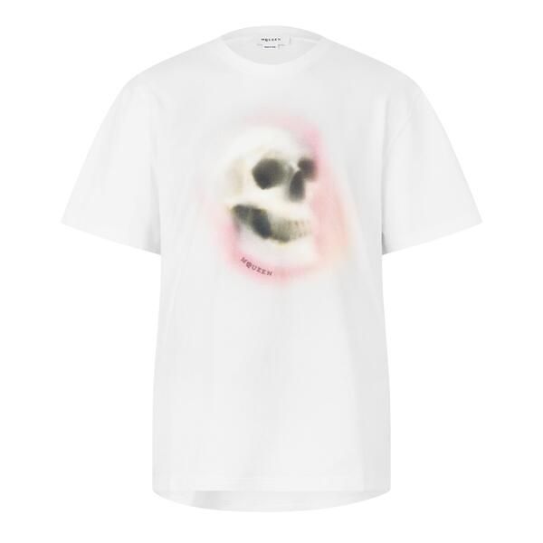 アレキサンダー・マックイーン メンズ トップス Tシャツ Alexander McQueen Alex Skull Tee Sn64 White ホワイト