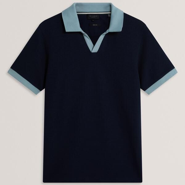 テッドベーカー メンズ トップス ポロシャツ Ted Baker Menshort Sleeve Polo Shirt Navy ネイビー