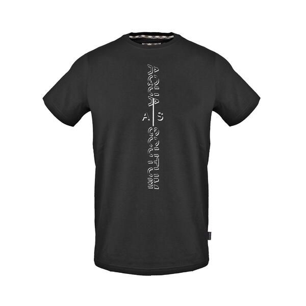 アクアスキュータム メンズ トップス Tシャツ Aquascutumens TShirt Black ブラック