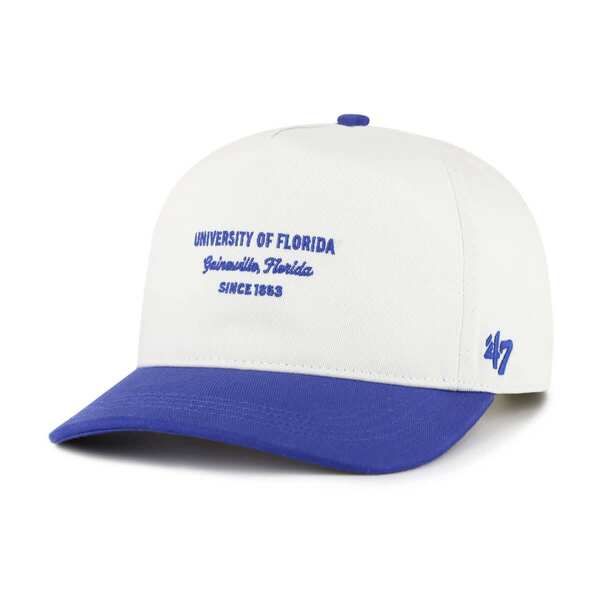 フォーティーセブン メンズ アクセサリー 帽子 Mens 47 White Florida Gators Contemporary Basics TwoTone Hitch Adjustable Ha