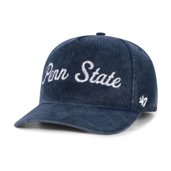 フォーティーセブン メンズ アクセサリー 帽子 コーデュロイ Mens 47 Navy Penn State Nittany Lions Reclaim Snowash Corduroy Hitch