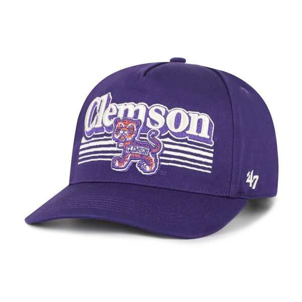フォーティーセブン メンズ アクセサリー 帽子 Mens 47 Purple Clemson Tigerscript Fade Hitch Adjustable Hat Purple パープル