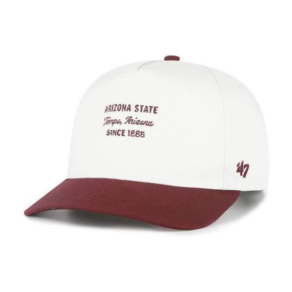フォーティーセブン メンズ アクセサリー 帽子 Mens 47 White Arizona State Sun Devils Contemporary Basics TwoTone Hitch Adj 11,186円