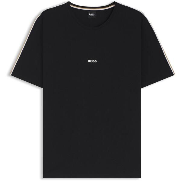 ボス メンズ トップス Tシャツ クルーネック ロゴ Boss Mens Logo Crew Neck Short Sleeve TShirt Black 001 ブラック