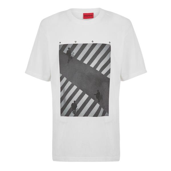 フューゴ メンズ トップス Tシャツ Hugo Dodger 10266462 01 White ホワイト