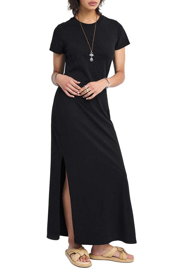 ビタミン A レディース トップス Tシャツ マキシワンピース コットン マキシ Vitamin A Coast Cotton TShirt Maxi Dress BLACK ブラック 29,452円