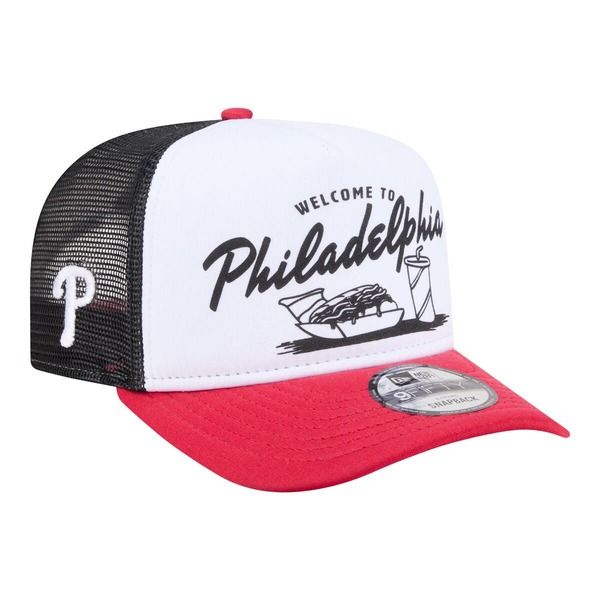 ニューエラ メンズ アクセサリー 帽子 Mens New Era WhiteRed Philadelphia Phillies Foodie AFrame 9FIFTY Trucker Snapbac 11,825円
