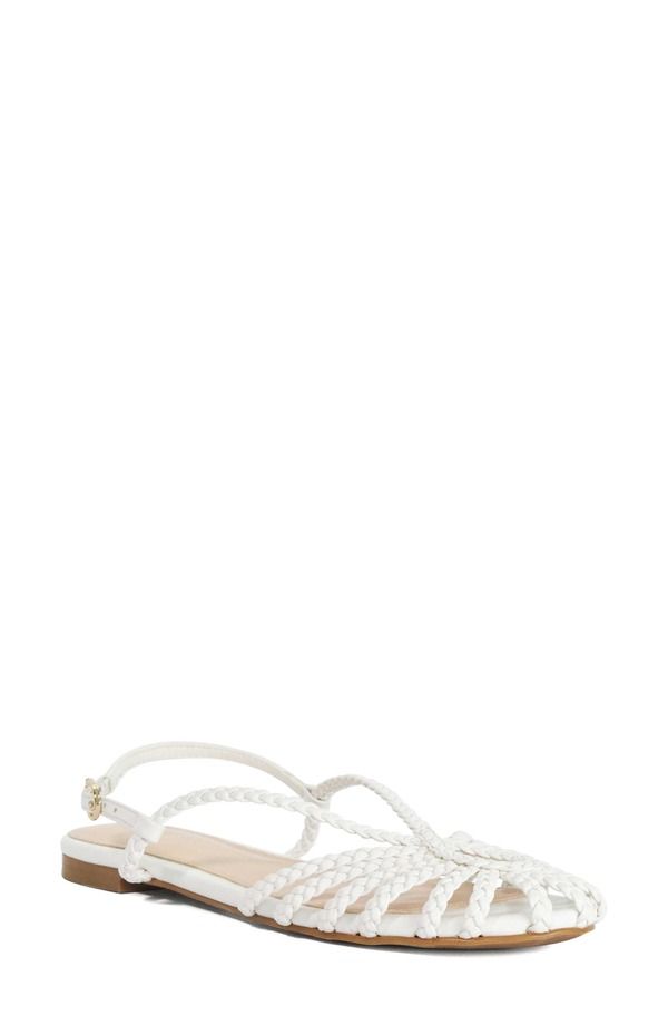 デューンロンドン レディース シューズ パンプス レザー フェイクレザー Dune London Hoopla Faux Leather Flat Women WHITE ホワイト