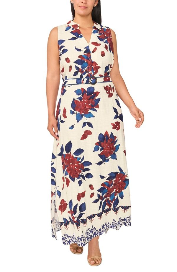 ハロゲン レディース トップス ワンピース プラスサイズ ミディ Halogen Colla red Midi Dress Plus RUM RAISIN