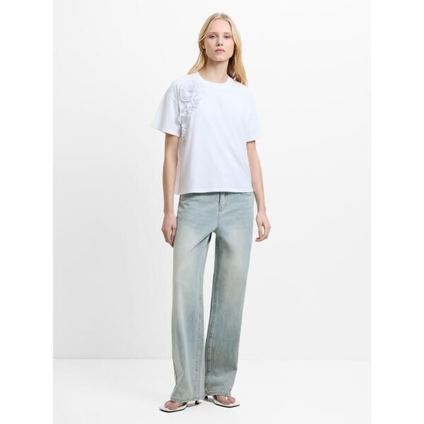 フレンチコネクション レディース トップス Tシャツ French Connection Womens TShirt Linen White ホワイト