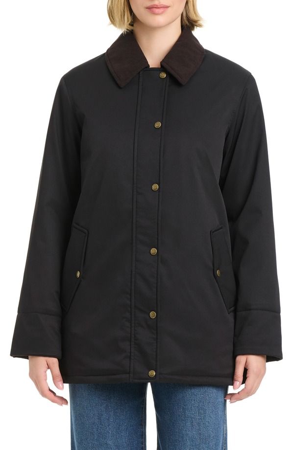ヴィンスカムート レディース アウター ジャケット・ブルゾン Vince Camuto Wateresistant Barn Jacket BLACK ブラック