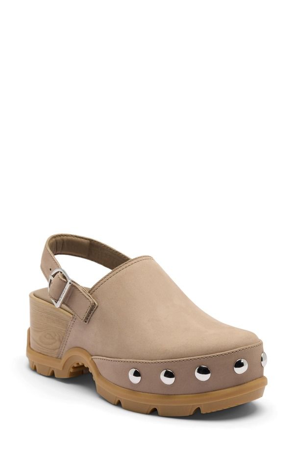 ソレル レディース シューズ サンダル SOREL ROAMN RVT Clog Women OMEGA TAUPE GUM トープ