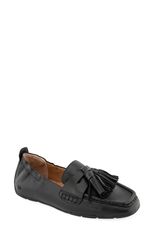 ジェントルソウルズ レディース シューズ オックスフォード ローファー Gentle Soulsophie Kiltie Driving Loafer Women BLACK LEATHER ブラック