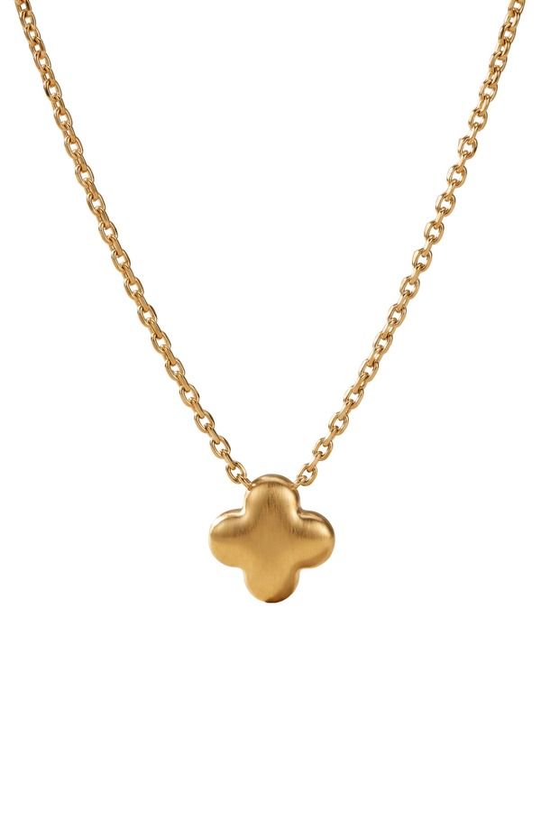 アルジェントヴィーヴォ レディース アクセサリー ネックレス・チョーカー レース Argento Vivo Sterling Silver Puffy Clover Necklace GOLD ゴール 12,735円