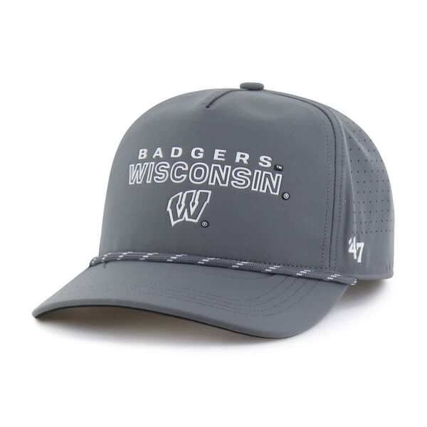 フォーティーセブン メンズ アクセサリー 帽子 Mens 47 Gray Wisconsin Badgers Forward Vent Hitch Rope Adjustable Hat Gray グ 12,395円