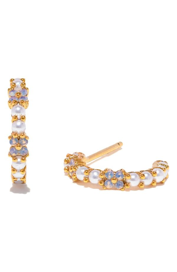 ガール ズクルー レディース アクセサリー ピアス・イヤリング Girls Crew Orchid Hoop Earrings GOLD ゴールド
