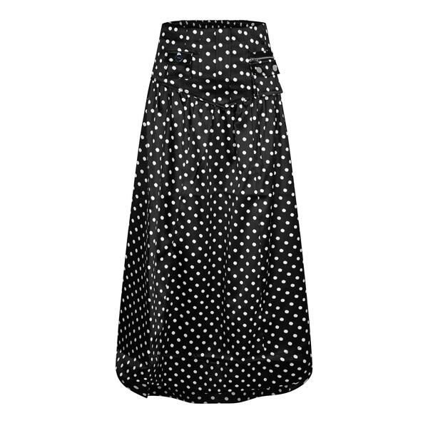 ガニー レディース ボトムスカート ドット Ganni Polka Skirt Ld61 Black ブラック
