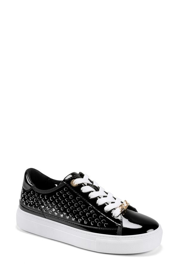 カール ラガーフェルド レディース シューズ スニーカー プラットフォーム KARLAGERFELD PARIS Caswell Platform Sneaker Women BLACK ブラック
