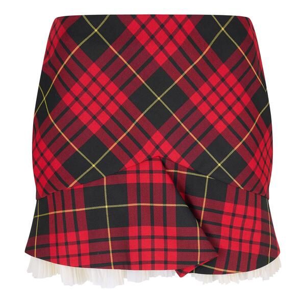 アレキサンダー・マックイーン レディース ボトムスカート ミニ Alexander McQueen Womens Alex Kick Mini Skirt McQueen Check チェック 128,900円