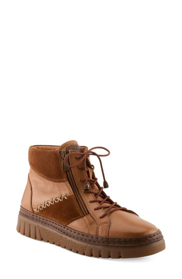 スプリングステップ レディース シューズ スニーカー Spring Step Mixmod High Top Sneaker Women CAMEL MULTI キャメル