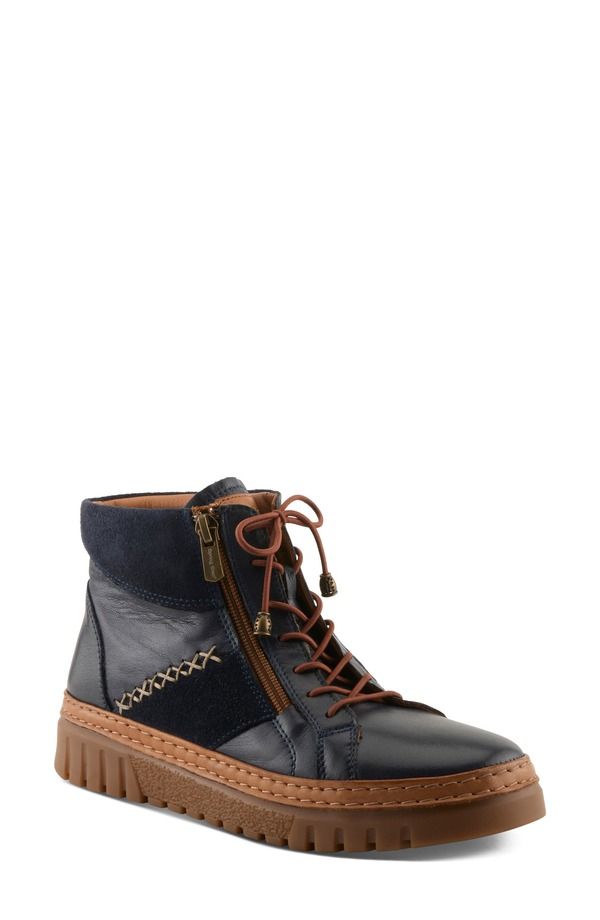 スプリングステップ レディース シューズ ブーツ・レインブーツ スニーカー Spring Step Mixmod High Top Sneaker Women NAVY ネイビー 29,120円