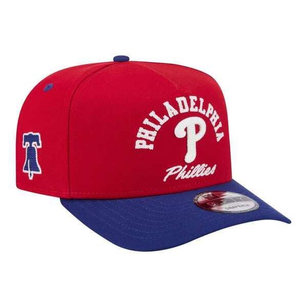 ニューエラ メンズ アクセサリー 帽子 Mens New Era RedRoyal Philadelphia Phillies Arched AFrame 9FIFTY Adjustable Hat