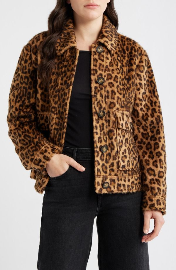 ベルナルド レディース アウター コート プリント ジャケット Bernardo Leopard Print Jacket LEOPARD アニマル