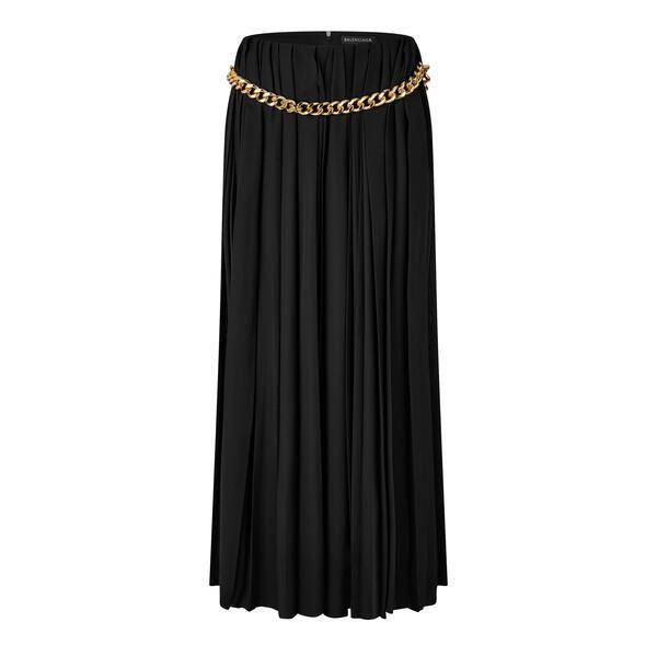バレンシアガ レディース ボトムスカート プリーツ Balenciaga Pleated Skirt Black ブラック 100,540円