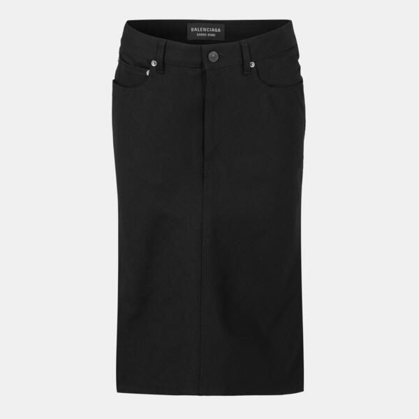 バレンシアガ レディース ボトムスカート デニム Balenciaga Womens DenimidRise Skirt Black ブラック
