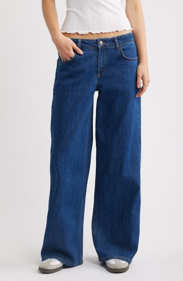 ビーピー レディース ボトムス デニムパンツ ワイドレッグ ローライズ ジーンズ BP Low Rise Baggy Wide Leg Jeans LA BREA WASH 12,905円