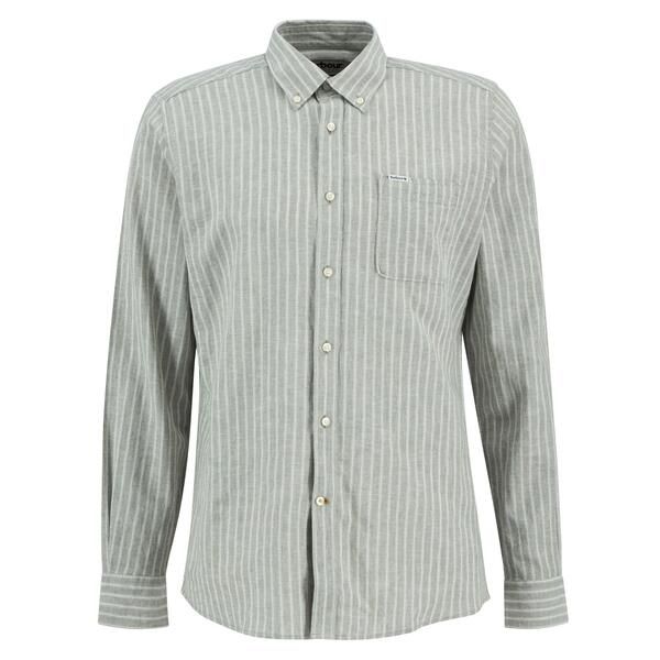 バブアー メンズ トップス シャツ 長袖 Barbour Mens Nelson Striped LongSleeved Tailo red Shirt Bleach Olv OL31 ストライプ 21,520円