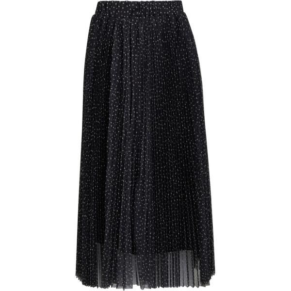 ジーナバッコーニ レディース ボトムスカート プリーツ メッシュ Gina Bacconi Roslynn Pleated Mesh Skirt Black Cream クリーム