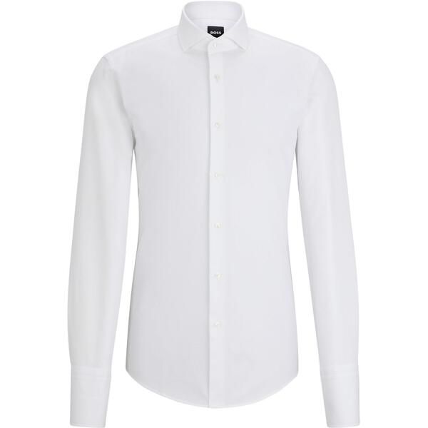 ボス メンズ トップス シャツ オックスフォード Boss Mens Long Sleeve Oxford Shirt White ホワイト 22,260円