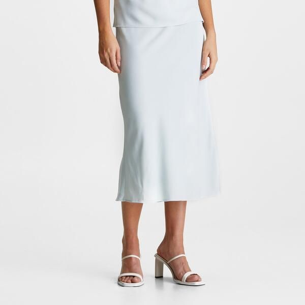 カルバンクライン レディース ボトムスカート ミディ Calvin Klein Bias Cut Midi Skirt Morning Frost