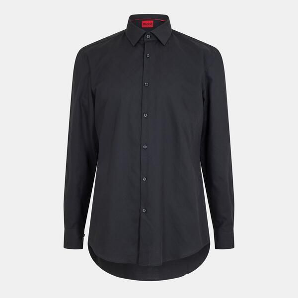 フューゴ メンズ トップス シャツ オックスフォード Hugo Mens Kenno Long Sleeve Oxford Shirt Black ブラック