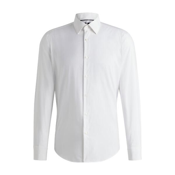 ボス メンズ トップス シャツ オックスフォード Boss Mens P Joe Kent Long Sleeve Oxford Shirt White ホワイト