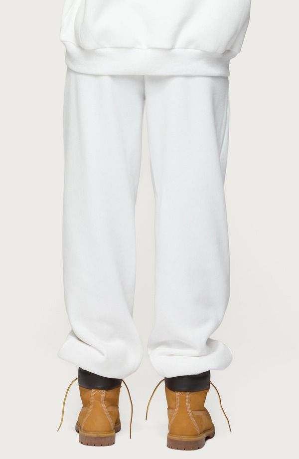アディクテッド レディース ボトムス カジュアルパンツ スウェットパンツ ロゴ EDIKTED Flerua Logo Sweatpants WHITE ホワイト