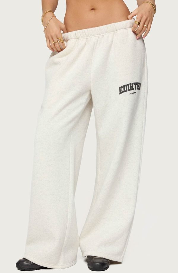 アディクテッド レディース ボトムス カジュアルパンツ スウェットパンツ EDIKTED LA Sweatpants GRAYMELANGE グレー