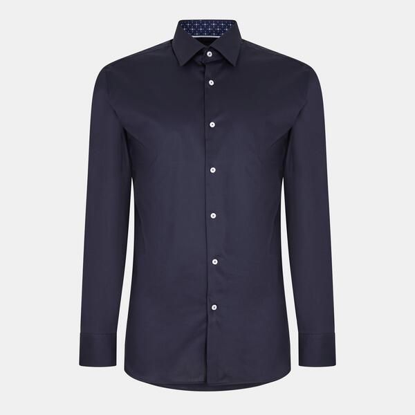 ボス メンズ トップス シャツ オックスフォード Boss Mens Hankent Long Sleeve Oxford Shirt Dark Blue ブルー