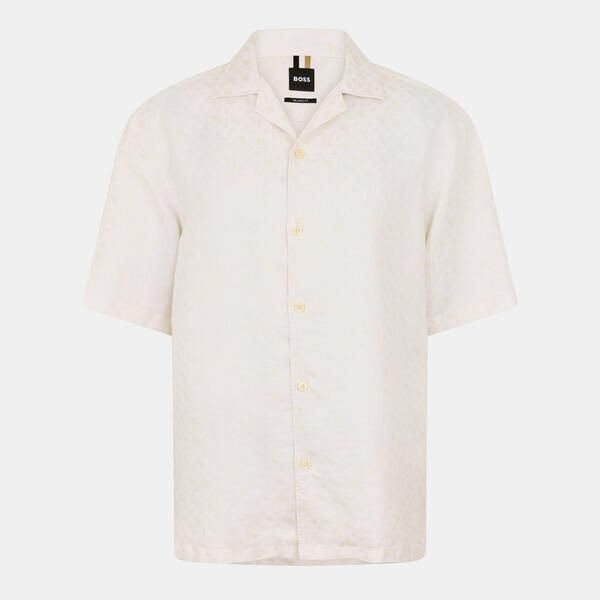 ボス メンズ トップス シャツ Boss Mens CLARShort Sleeve Shirt Open White 131 ホワイト