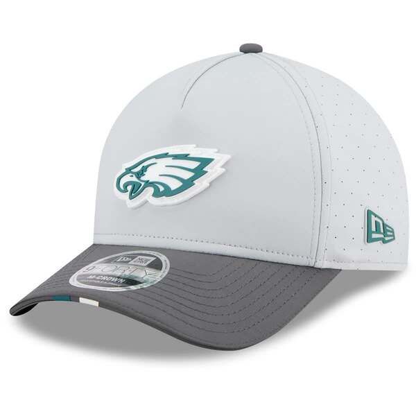 ニューエラ メンズ アクセサリー 帽子 Mens New Era GrayGraphite Philadelphia Eagles 2025 NFL Training Camp AFrame 9FOR