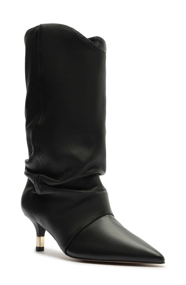 アレッツォ レディース シューズ ブーツ・レインブーツ Arezzo Sabrina Slouch Boot Women BLACK ブラック
