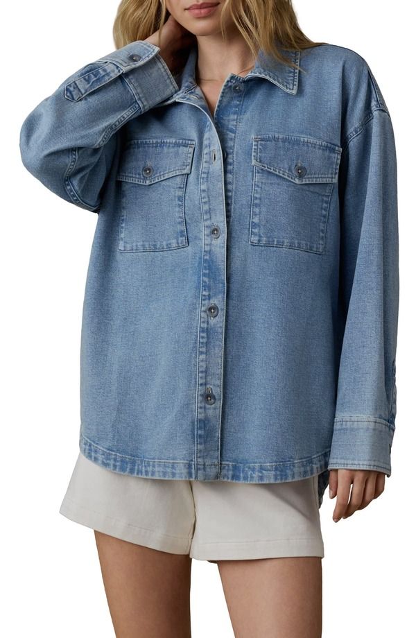 ファレティ レディース アウター ジャケット・ブルゾン シャツ コットン デニム リネン Faherty Cotton Linen Blendenim ButtonUp Shirt SUMMER SE 31,070円