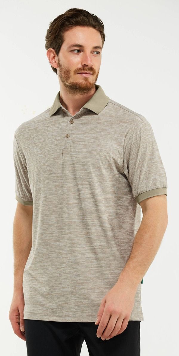 ミオマリオ メンズ トップス シャツ Mio Marino Designer Golf Polo Shirt Khaki カーキ 13,125円