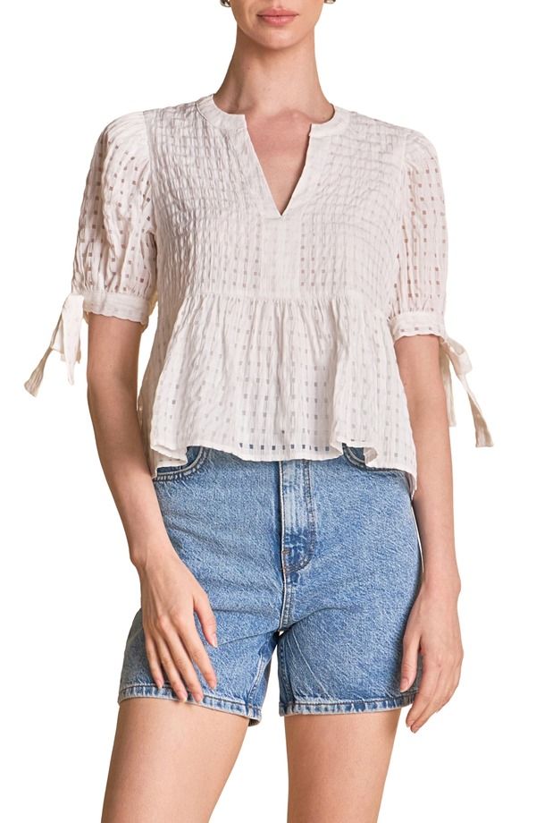 イングリッシュファクトリー レディース トップス シャツ ギンガムチェック ギンガム English Factory Gingham Poplin Top WHITE ホワイト 13,665円