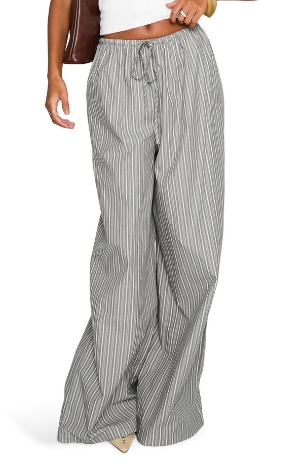 プリンセスポリー レディース ボトムス レギンス ワイドレッグ パンツ Princess Polly Lucea Wide Leg Pants GREY MULTI グレー